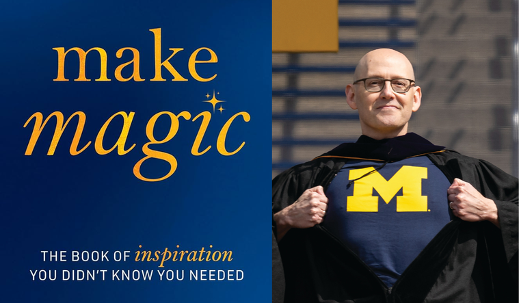 Brad Meltzer and "Make Magic" book cover.