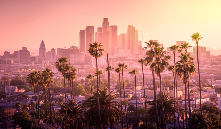 Los Angeles landscape.