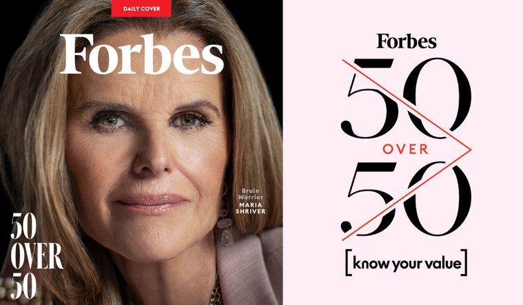 Maria Shriver Forbes 50 Over 50 cover.