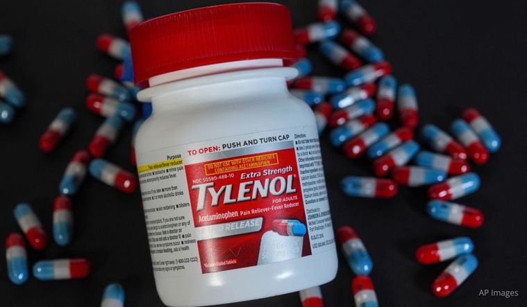 Tylenol bottle and pills. AP Images.