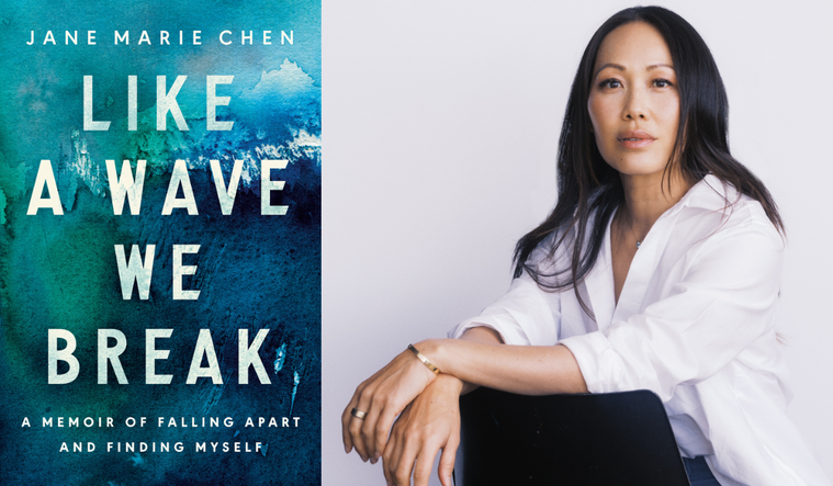 Jane Marie Chen and her Like a Wave, We Break book cover.