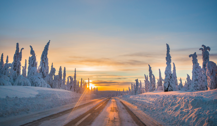 Winter road.