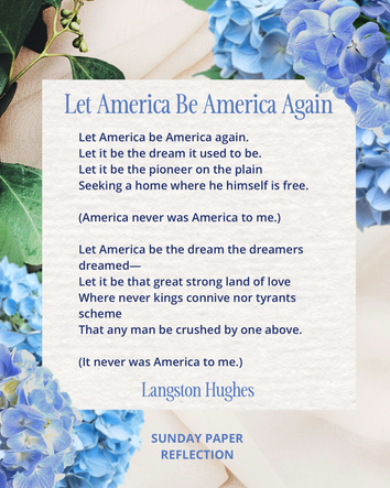 Let America Be America Again by Langston Hughes