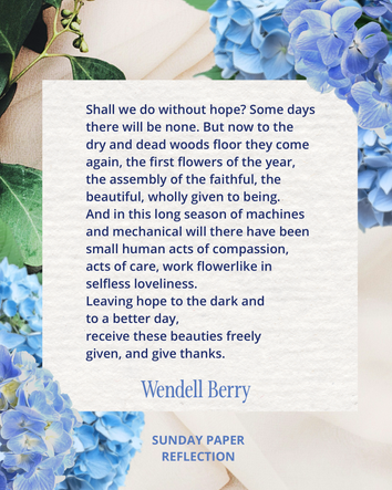Poem From “Leavings” by Wendell Berry