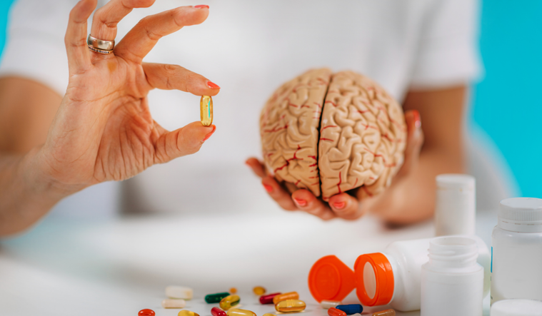 Brain with supplements