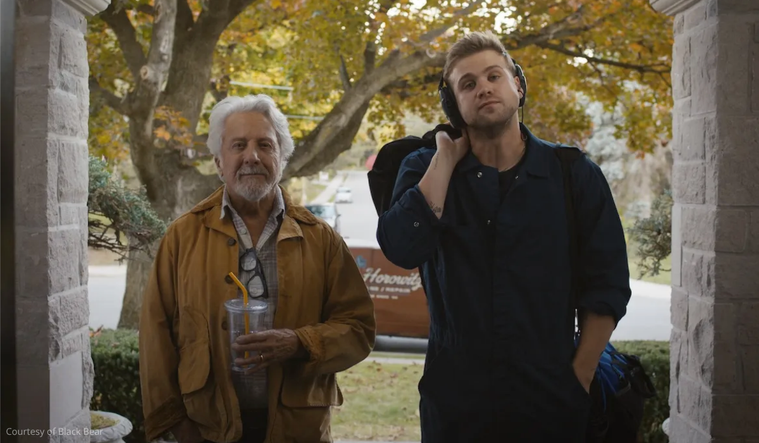 Dustin Hoffman and Leo Woodall in "Tuner"