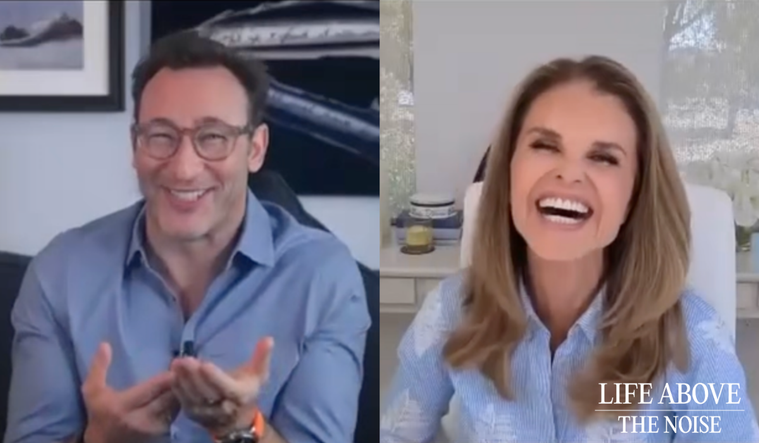 Simon Sinek and Maria Shriver