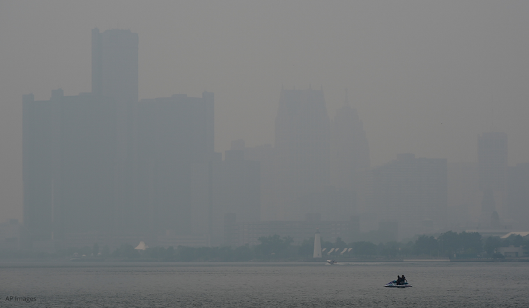 Michigan Skyline from wildfires