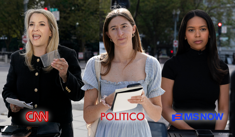 Betsy Klein (CNN), Akayla Gardner (MS NOW), Cheyenne Haslett (Politico)