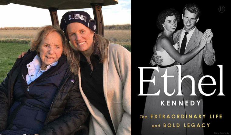 Ethel and Kerry Kennedy, and Kerry's book "Ethel Kennedy"