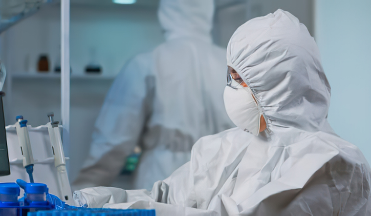 Scientist in lab