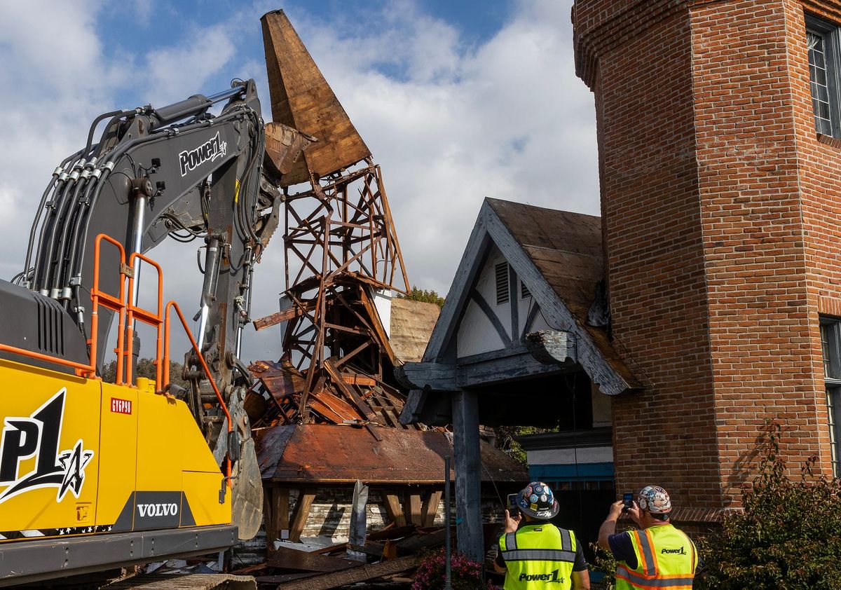 Demolition of dilapidated village near Queen Mary has begun