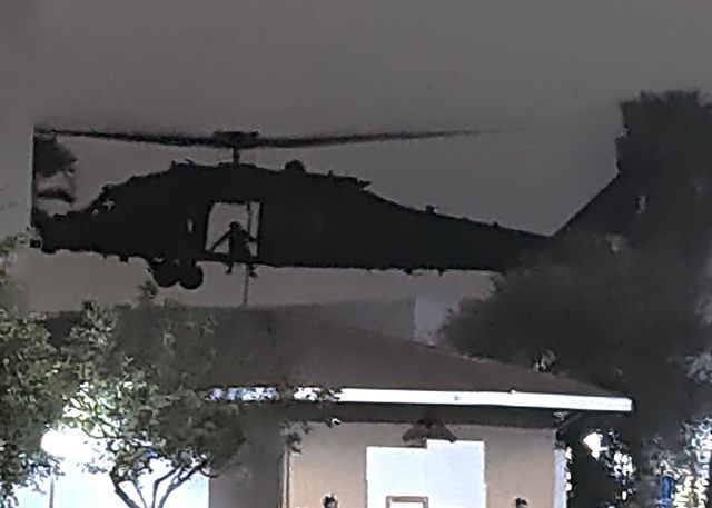Long Beach sounded like a war zone last night thanks to a U.S. Army training exercise