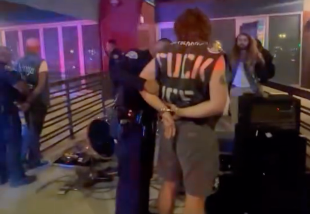 Two bands shared a cell after being arrested for playing separate guerrilla shows outside Warped Tour
