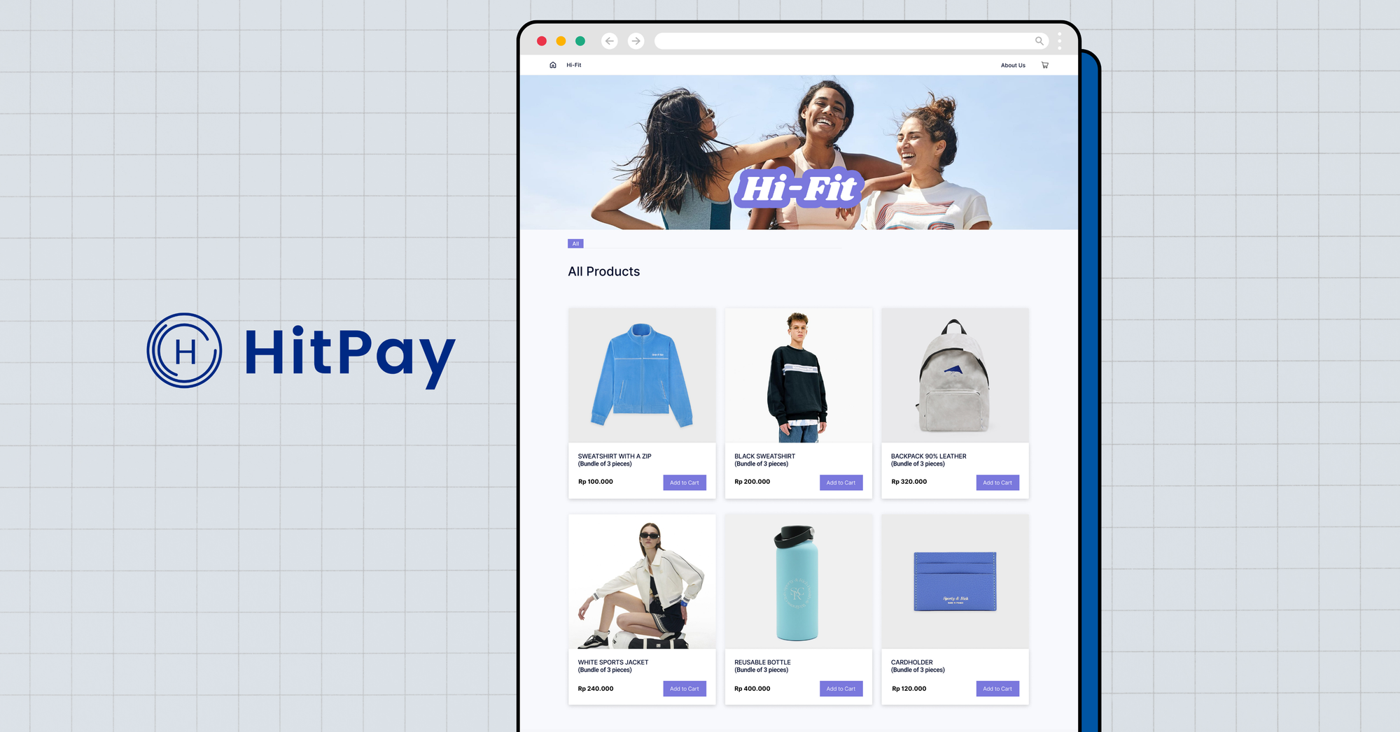 Toko Online Hitpay. Web builder Gratis