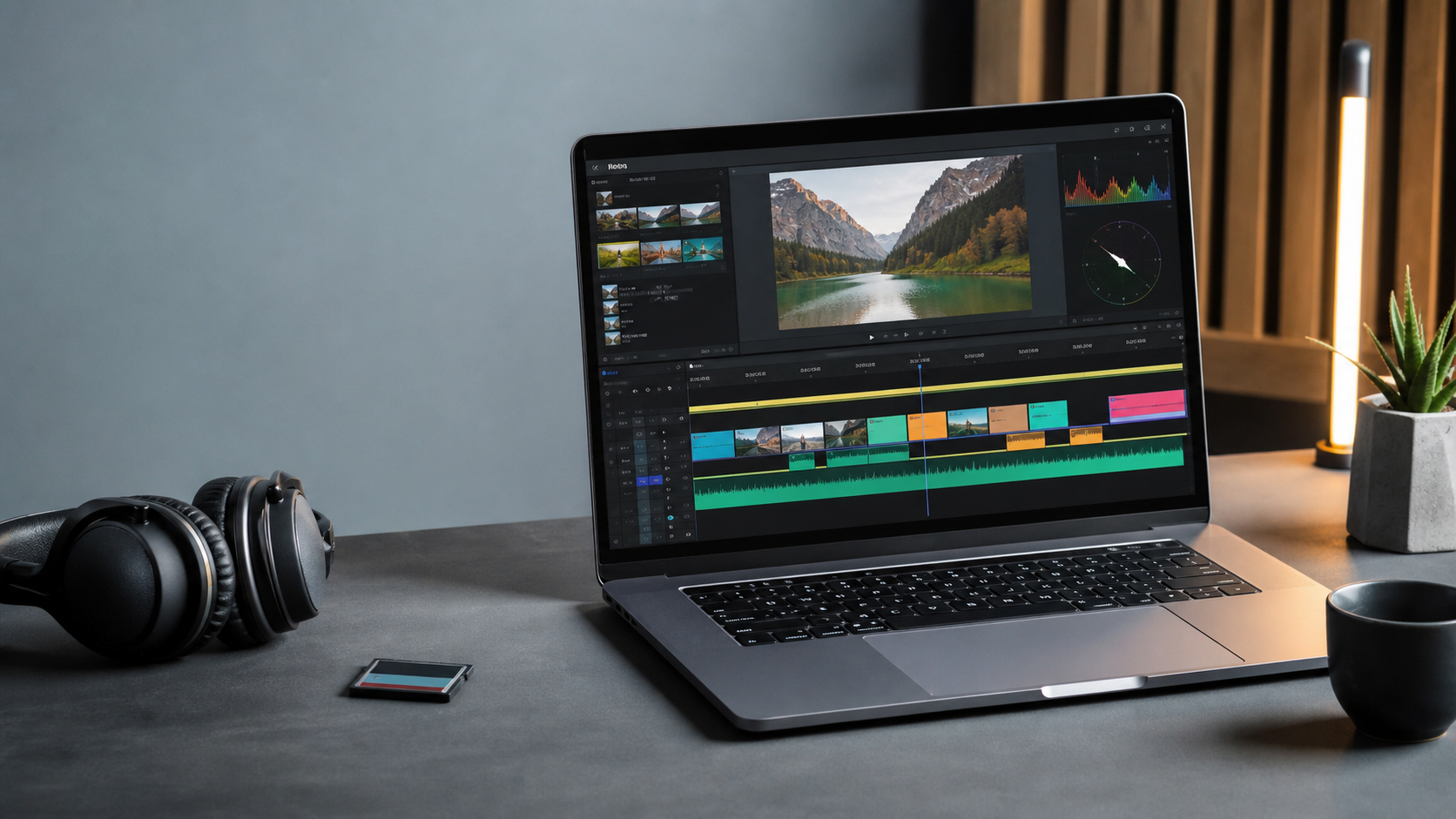 FinalCutHub Final Cut Pro guide desk with timeline export and color workflow visuals