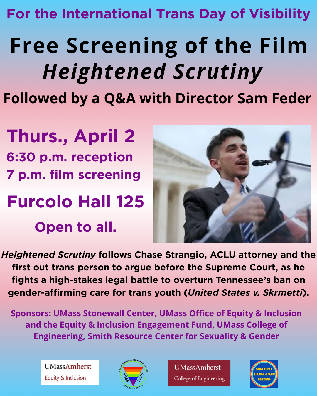 Trans Rights Documentary Film Screening @ UMass