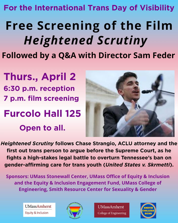 Trans Rights Documentary Film Screening @ UMass