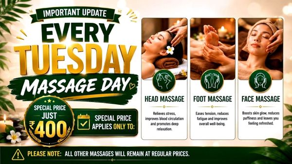 Transform Your Tuesdays: Massage Day Special at Happilus Salon