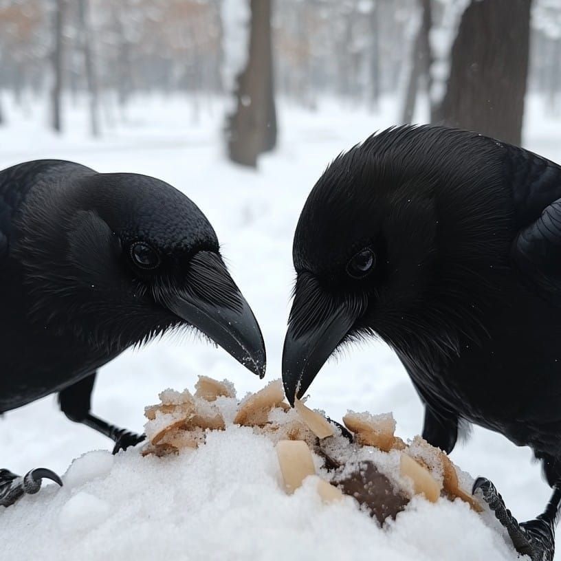 Caw and Effect: When Crows Become My Chicken Bodyguards