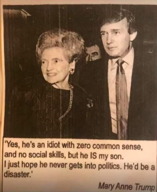 Trump Mum sends a warning