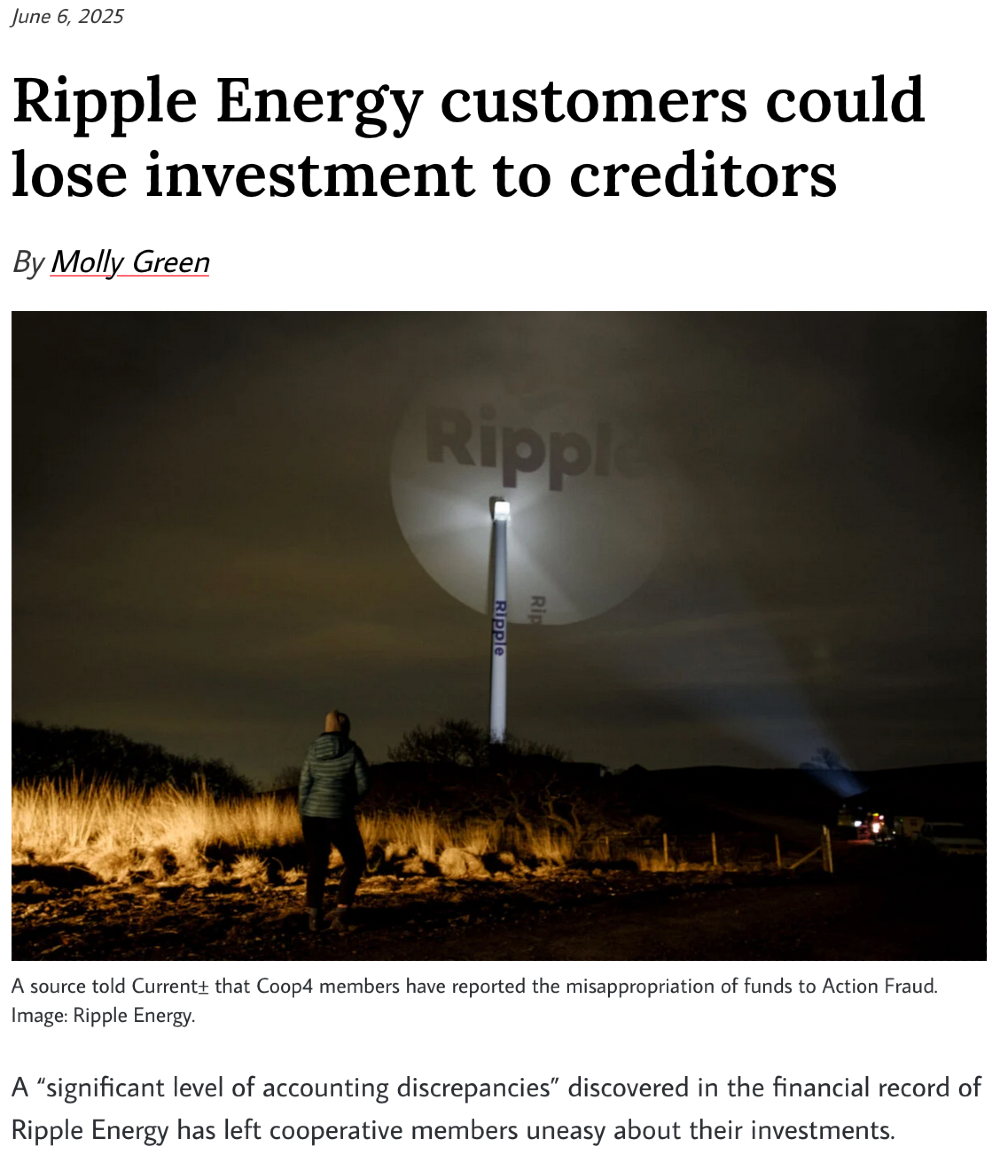 Ripple Energy Administration Article
