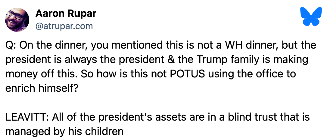 Trump Kids Blind Trust