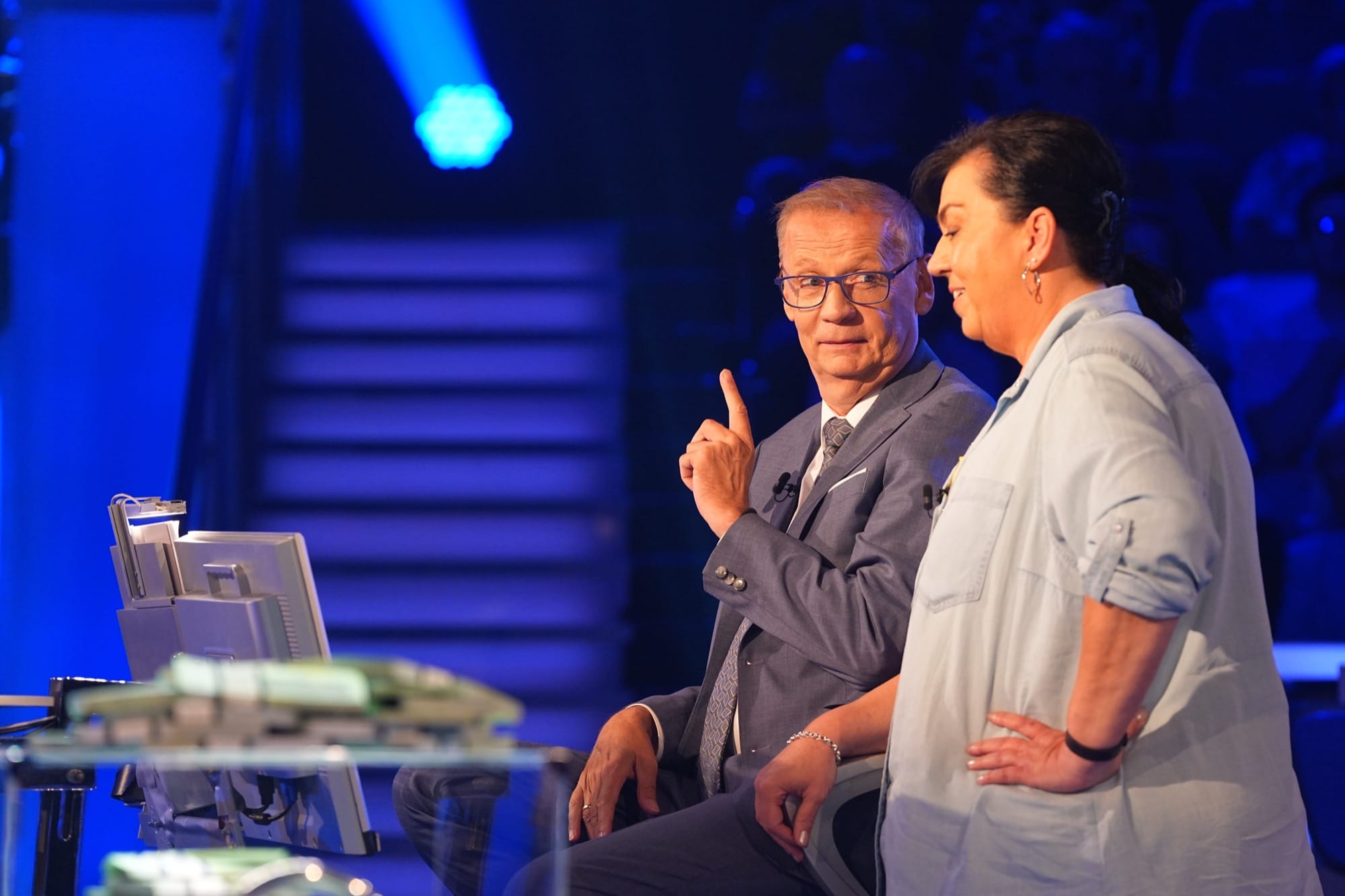 Astrid Bauss und Günther Jauch bei "Wer wird Millionär?"