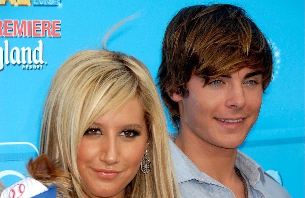 Ashley Tisdale and Zac Efron - High School Musical 2 premiere - Getty