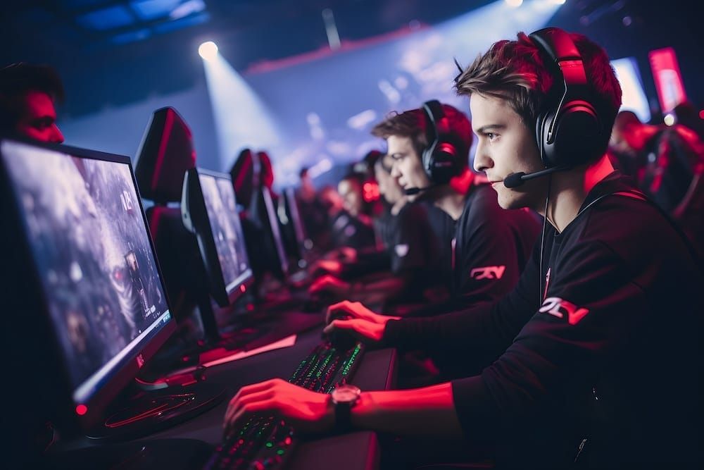 Aufstieg e-sports: Gaming fesselt jeden. Foto: Adobe / Patrick Helmholz