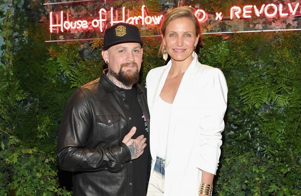 Benji Madden and actress Cameron Diaz attend House of Harlow 2016 - Getty