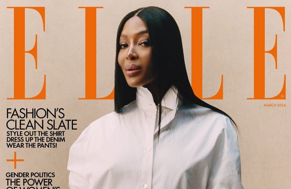 Naomi Campbell covers ELLE UK March 2024 issue credit Quil Lemons