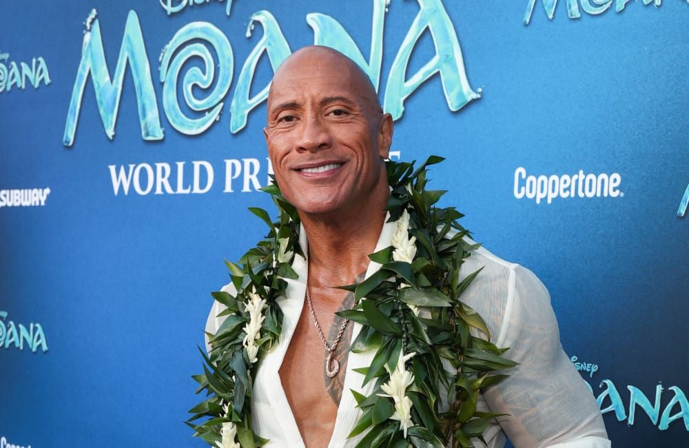 Dwayne Johnson attends the Moana (live action) World Premiere - Getty