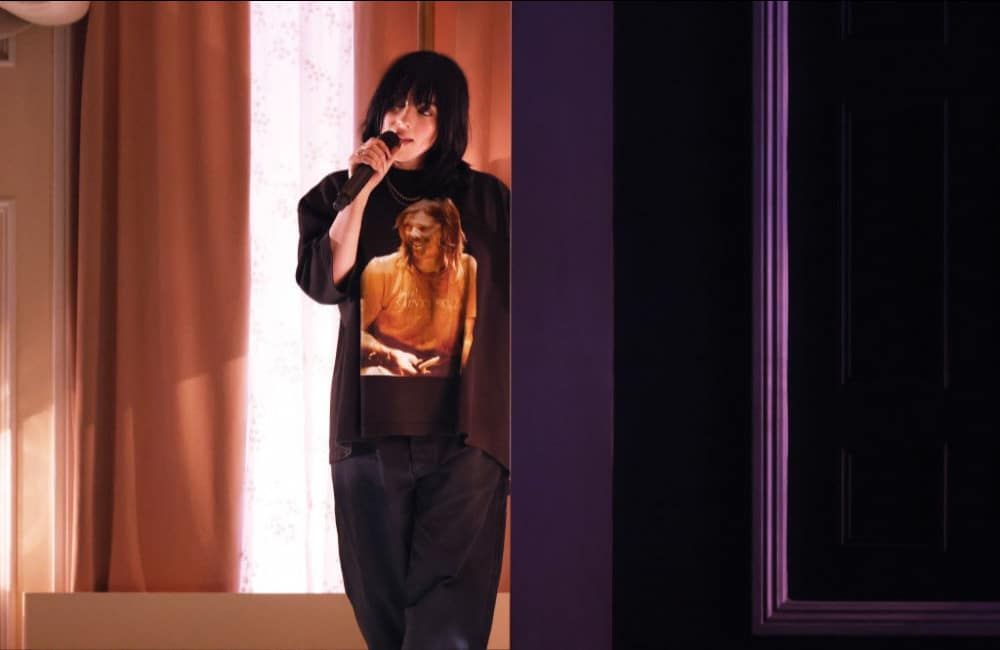 Billie Eilish performs onstage during the 64th Annual GRAMMY Awards 2022 - Getty