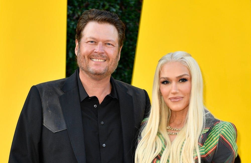 Blake Shelton (L) and Gwen Stefani attend the premiere of The Fall Guy 2024 - Getty