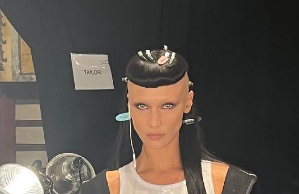 Bella Hadid - backstage at Marc Jacobs Show NYC June 2022 - Instagram