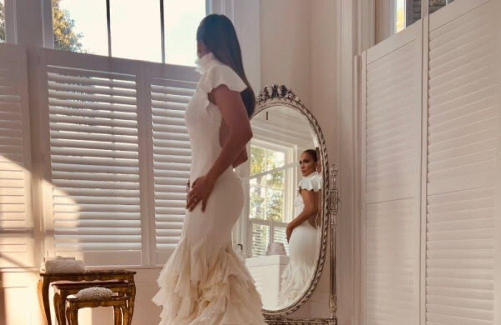 Jennifer Lopez - July 2022 - wedding dress first look - OntheJLo website