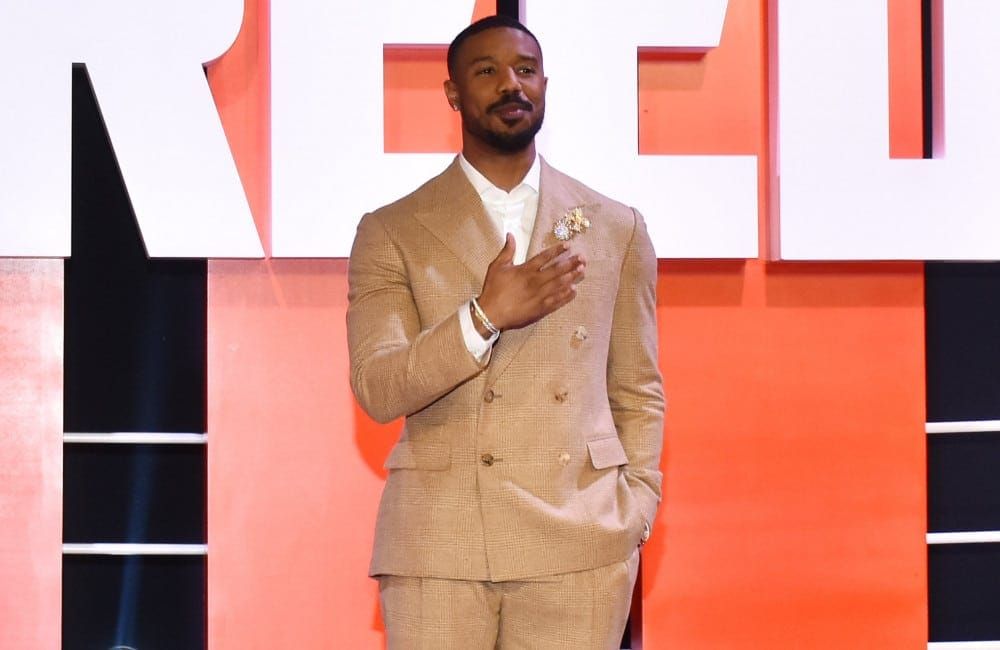 Michael B. Jordan attends Creed III prem Mexico Feb 2023 - Avalon