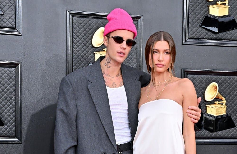 Justin Hailey Bieber - Grammys 2022 - Getty