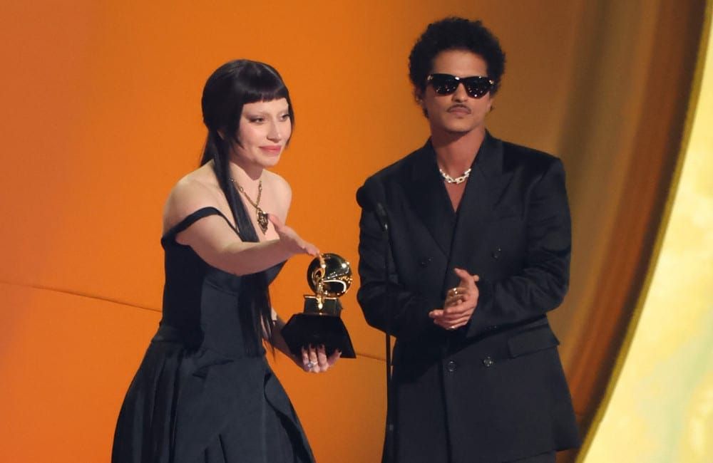 Lady Gaga and Bruno Mars - Grammys 2025 - Award - Getty