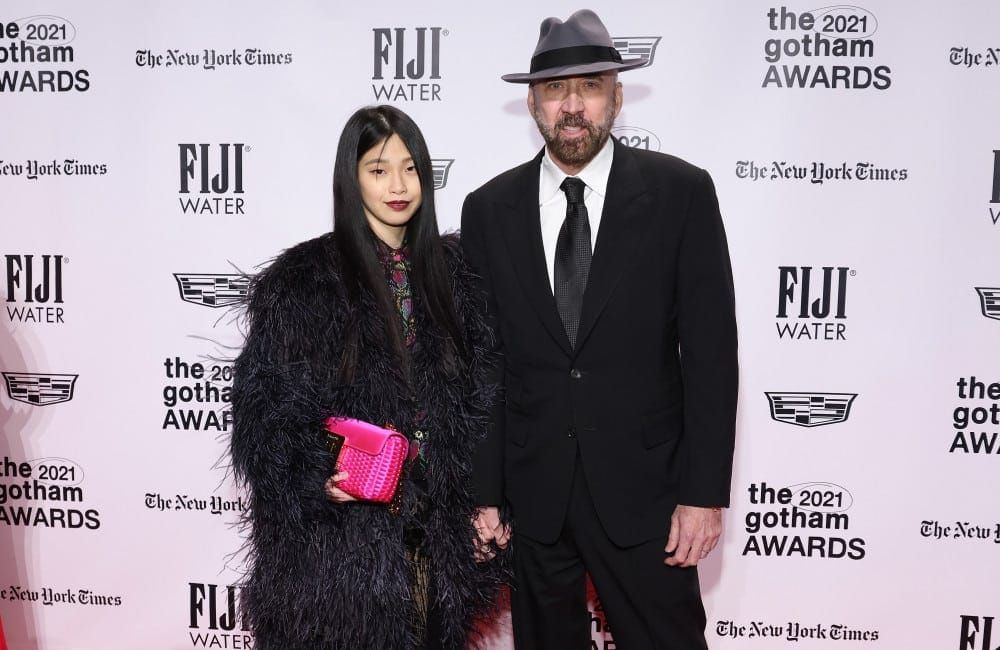 Nicolas Cage and Riko Shibata in New York 2021 - Getty