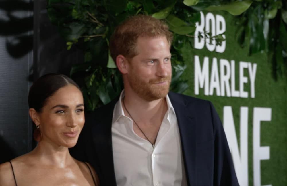 Prince Harry and Meghan at Bob Marley One Love premiere in Jamaica - EPK and Paramount