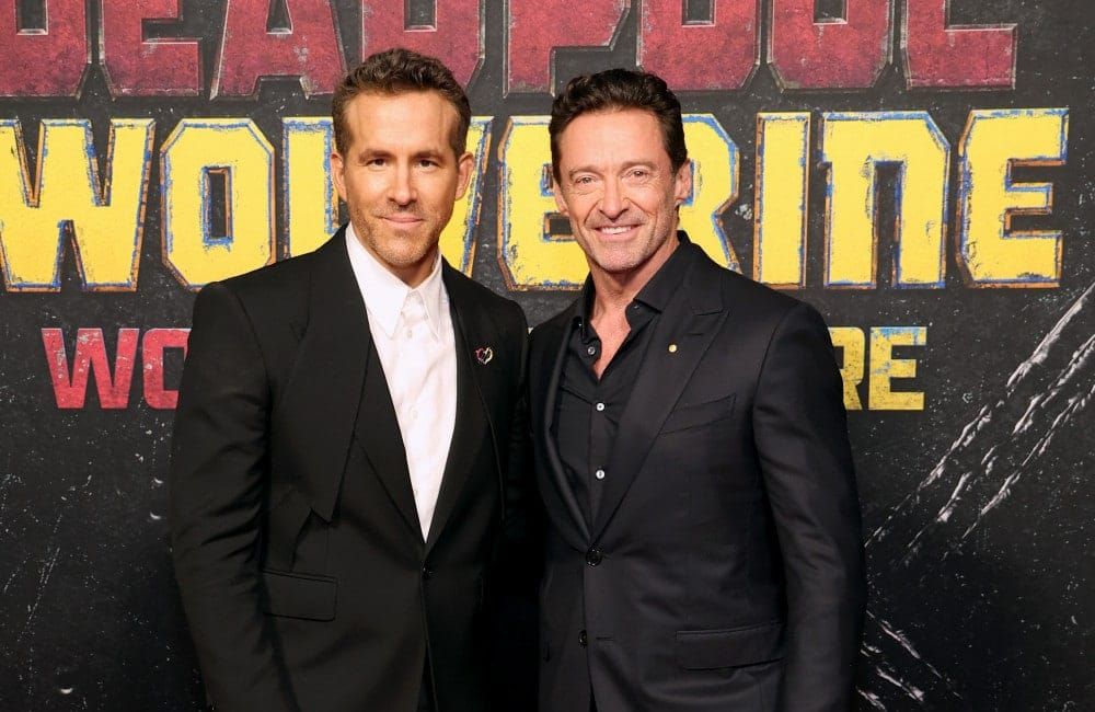 Ryan Reynolds and Hugh Jackman attend the Deadpool & Wolverine World Premiere - Getty