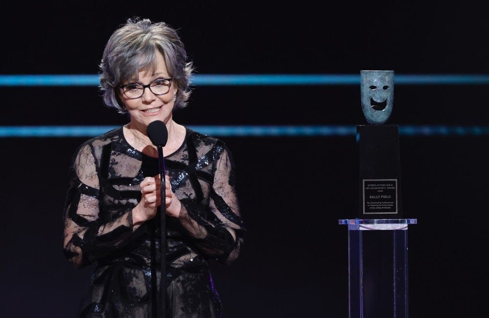 Sally Field accepts the SAG Life Achievement Award - Getty