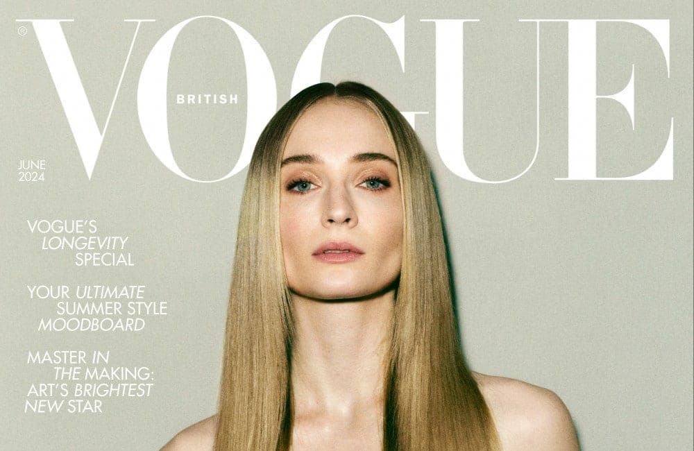 Sophie Turner covers British Vogue May 2024 photo by Mikael Jansson
