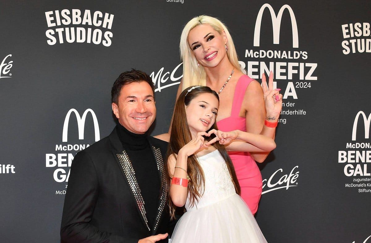 Daniela Katzenberger und Lucas Cordalis mit ihrer Tochter Sophia.