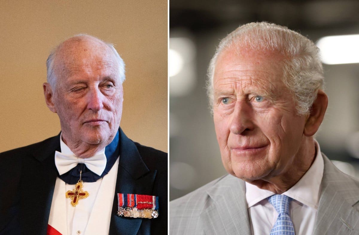 Nach dem Tod von König Harald V. (l.) trauert auch König Charles.