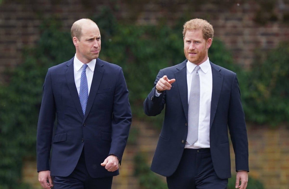 Prinz William und Prinz Harry im Jahr 2021.
