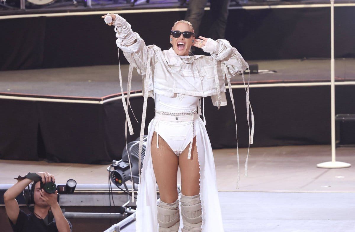 Sarah Connor während ihrer Show am Samstag in Berlin. Sie geht 2027 wieder auf Open-Air-Tour.