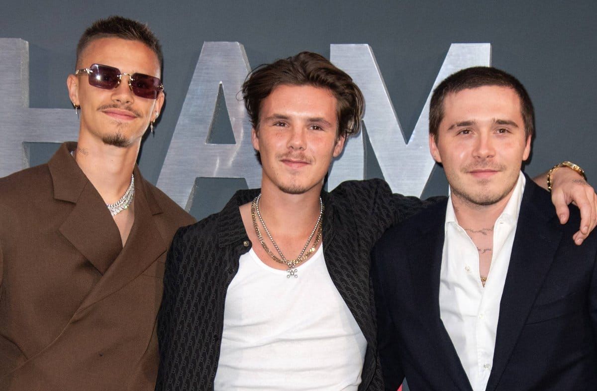 Die drei Beckham-Brüder Romeo (v.l.), Cruz und Brooklyn Beckham zeigten sich früher oft sehr vertraut zusammen. Finden sie n…